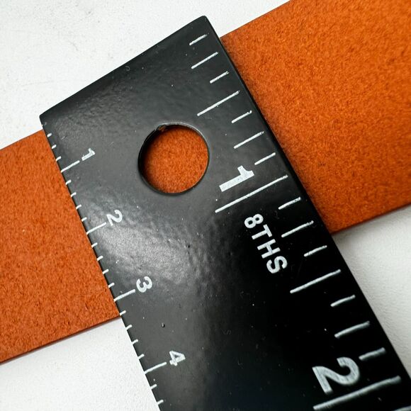 Women's Large Brown Leather Belt Gold Buckle Embellished Metal Camels Vintage - Picture 7 of 7